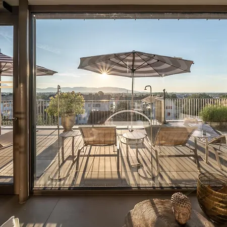 호텔 Hirschen - Boutiquestyle - Skyrelax & Wellness Im Rooftop